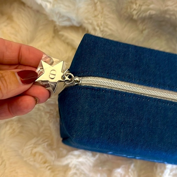 NWOT Dior denim make up bag - Picture 2 of 3